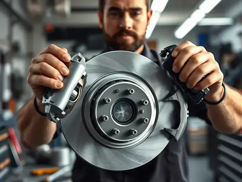 Professional brake disc resurfacing